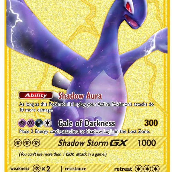 Carte Pokémon Gold Métal - Lugia
