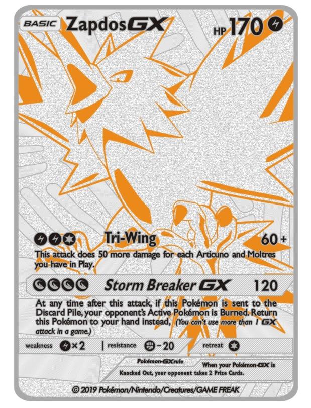 Carte Pokémon Gold Métal - Électhor