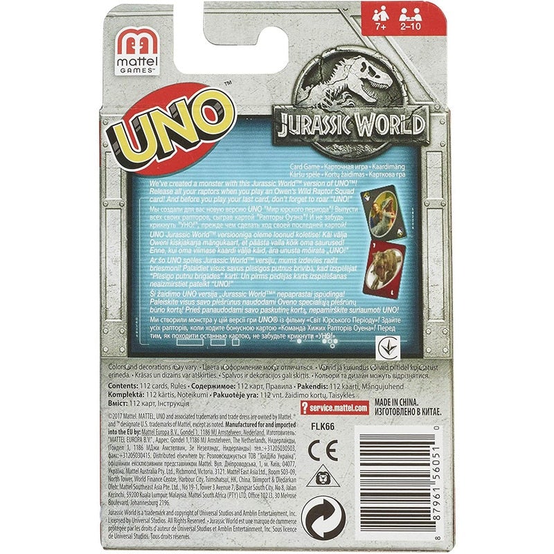 UNO - Jurassic World - Jeu de Société et Cartes